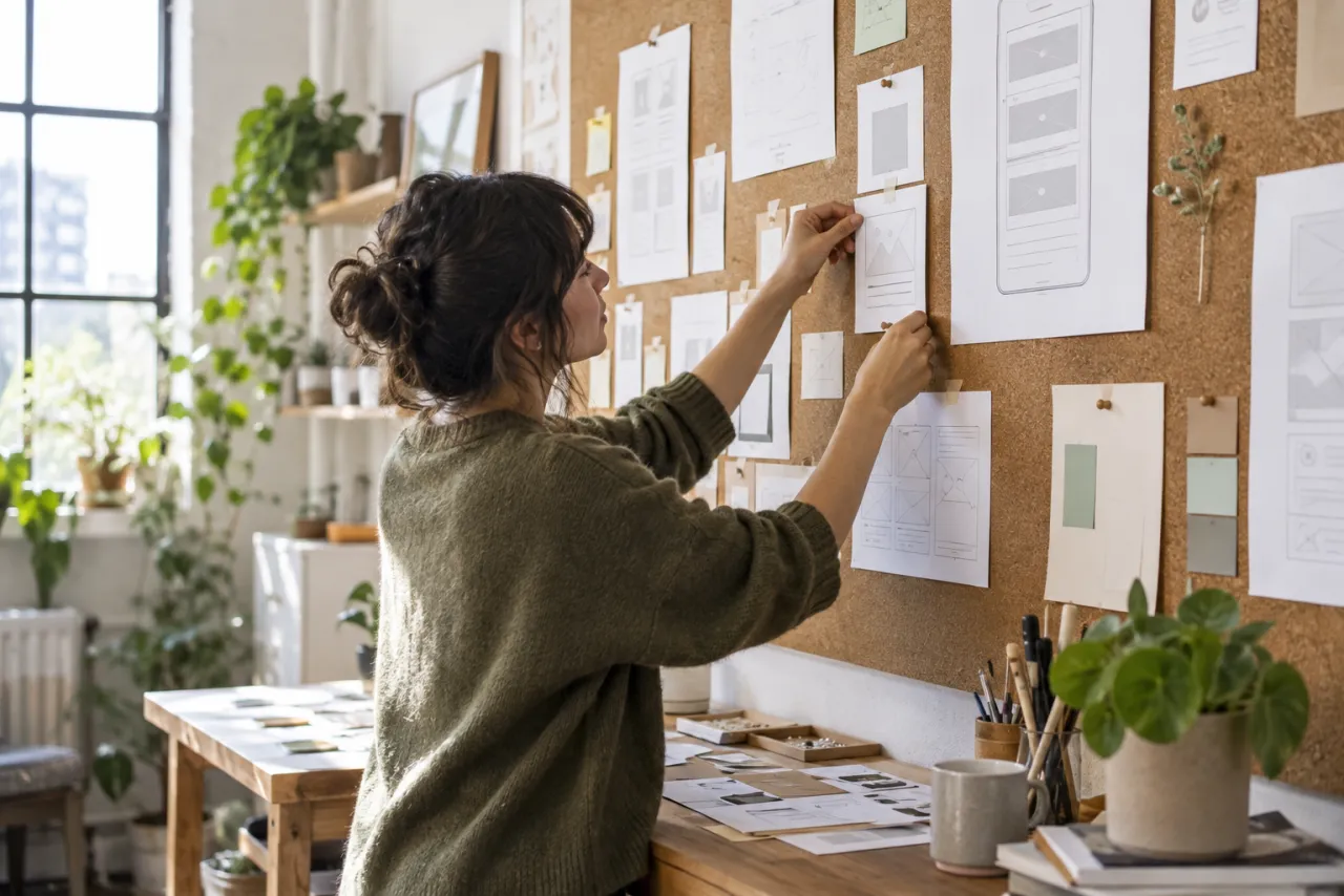 Behind the work at Lumen Desk — illustrative scene